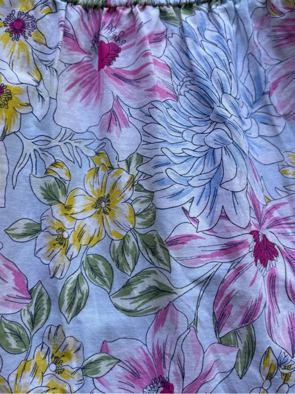 Crown & Ivy floral v neck tiered lightweight maxi dress Easter spring pastel XL - Picture 9 of 10